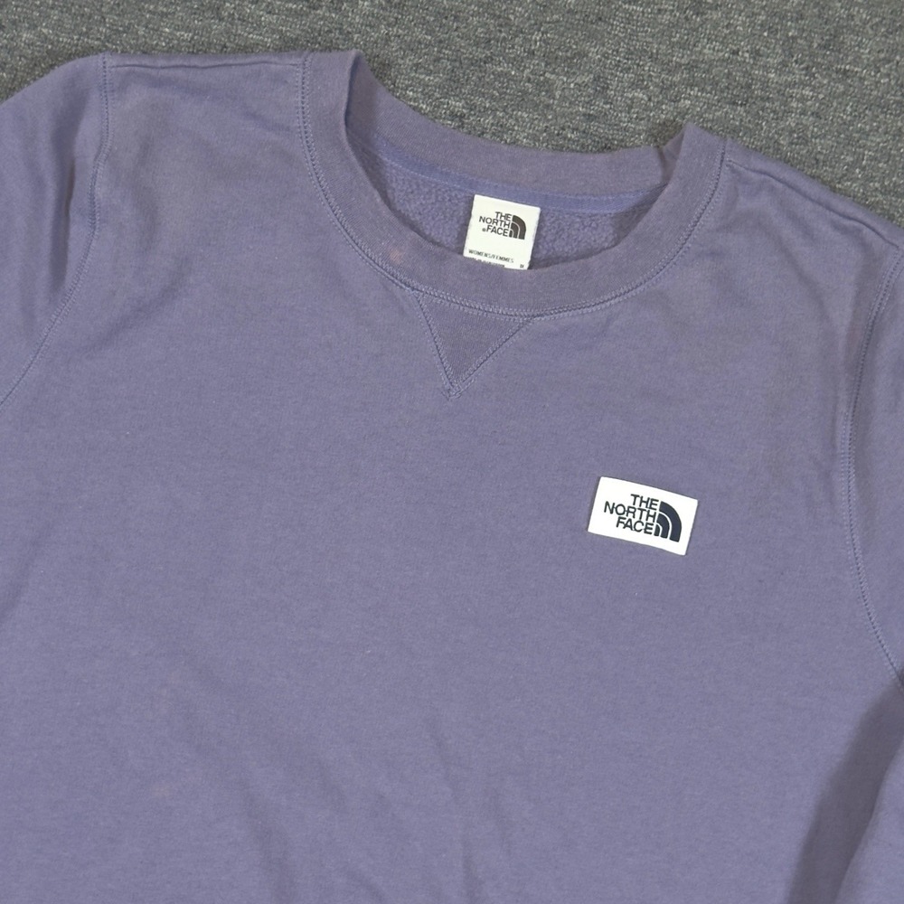 The North Face Women's Logo Crewneck Pullover Sweatshirt Purple Size 1X